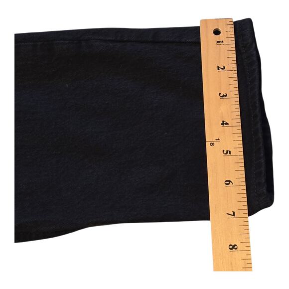 Gap Jeans Womens Sky High Straight Leg Size 2R Black Neutral Normcore Capsule - Picture 13 of 13